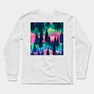 Celestial Aurora Borealis T-Shirt Long Sleeve T-Shirt